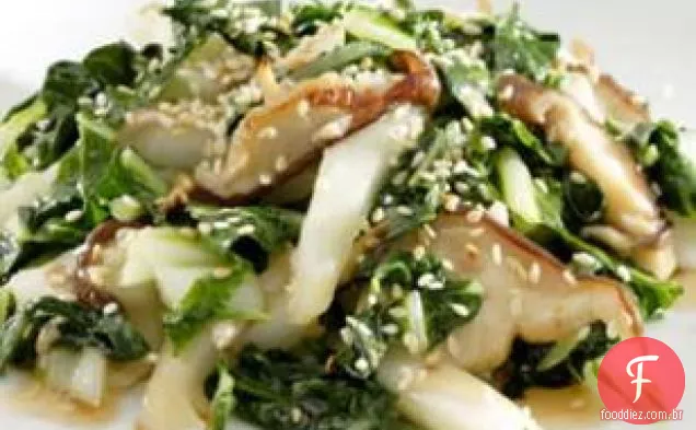 Sesame-shiitake Bok Choy