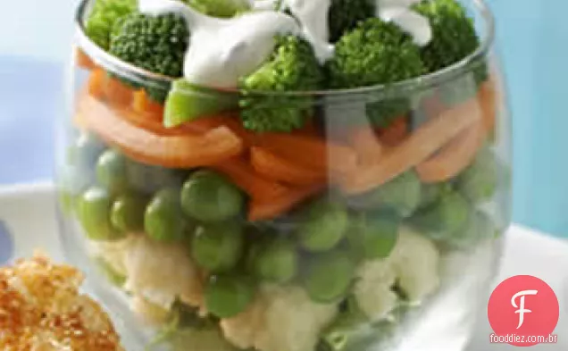 Salada De Legumes Em Camadas Hidden Valley Ranch