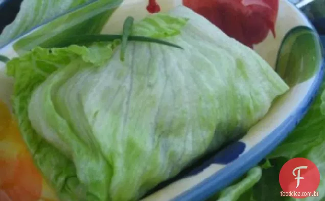 Wraps De Alface De Frango Picante