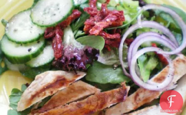 Salada de óleo e vinagre
