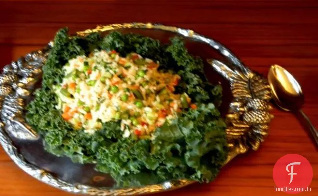 Salada de ervilha e alface