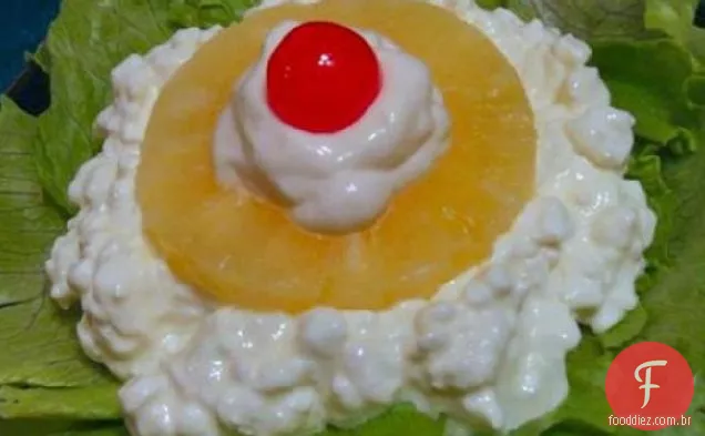 Queijo Cottage elegante fácil e Salada De Abacaxi