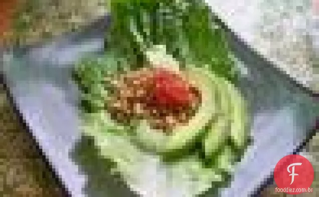 Salada de queijo azul e pêra