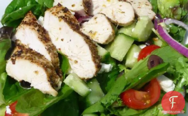 Salada De Frango Grego Assada