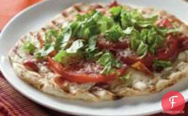 BLT pizza grelhada