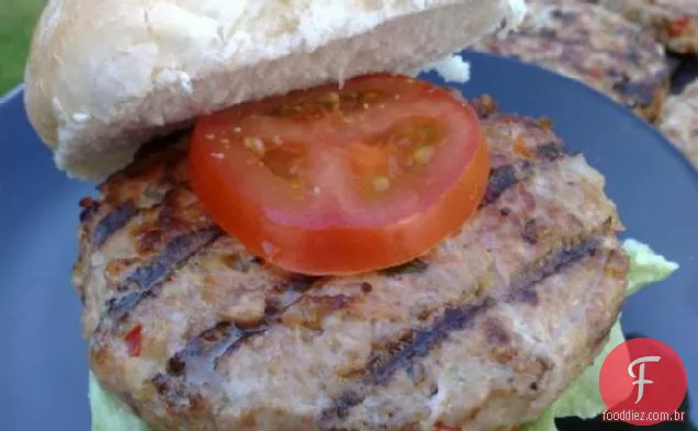 Hambúrgueres De Peru De Queijo De Verão