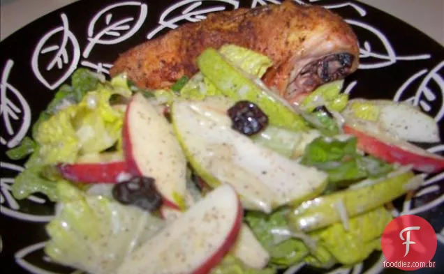 Frango E Feijão Preto Tostados