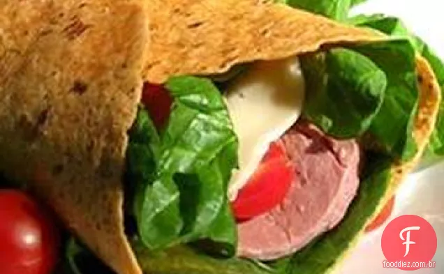 Carne e envoltório Suíço
