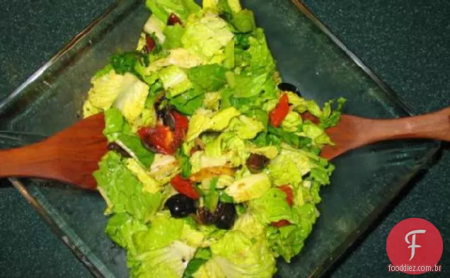 Salada de tomate assado, cebola e Cogumelo da Sarasota