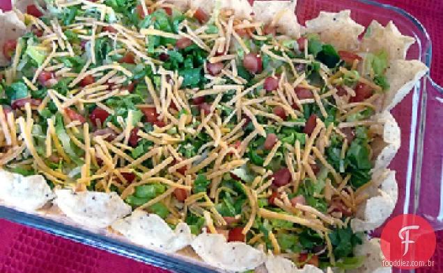 Quente e frio taco aperitivo Dip