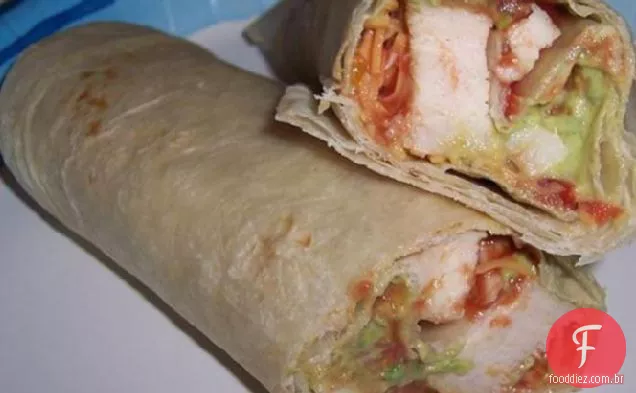 Guacamole Frango Wraps