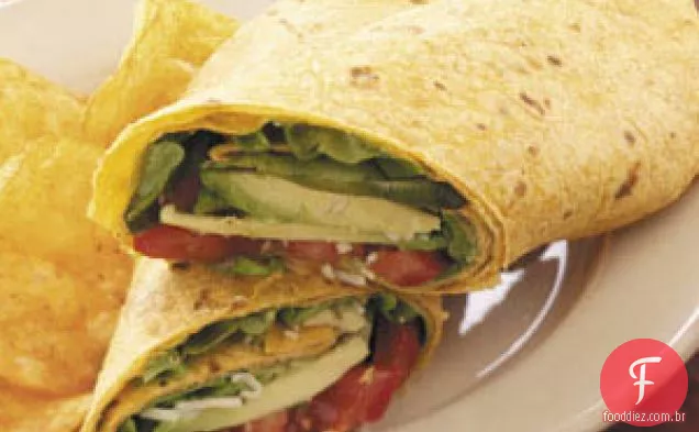 Abacate Tomate Wraps