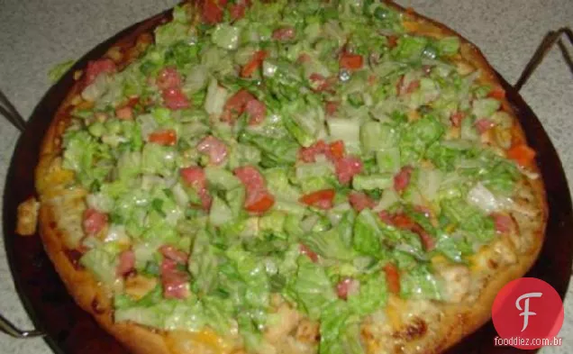 Frango Caesar Salada Pizza