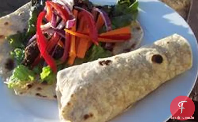 Sesame Lime Steak Wraps