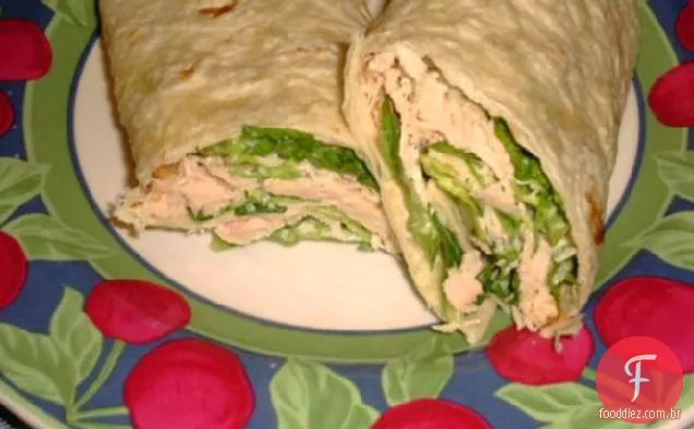 Fácil Frango Caesar Wraps