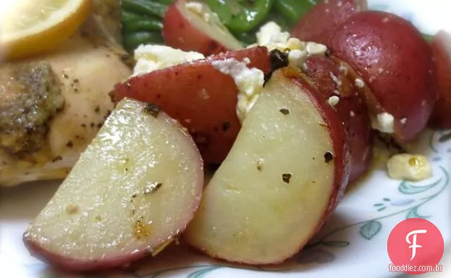 Batatas De Limão Ao Estilo Grego