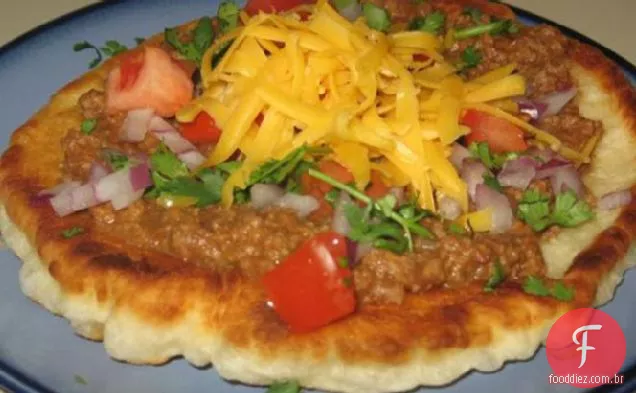 Tacos de pão frito indiano favorito de Amy