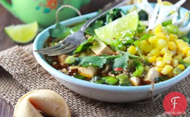 Ideia de jantar rápido louco: Miso Ramen Bowl {vegan}