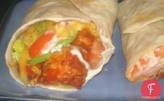Búfalo Frango Wraps