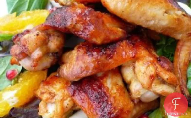Asas De Frango Com Caril De Mel