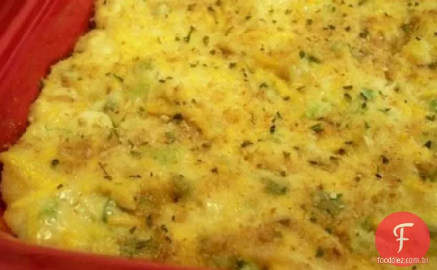 Brócolis e couve-flor gratinado