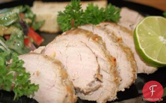Lombo De Porco Com Alho Grelhado