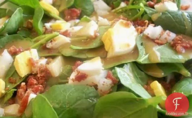 Salada de espinafre do Lancer