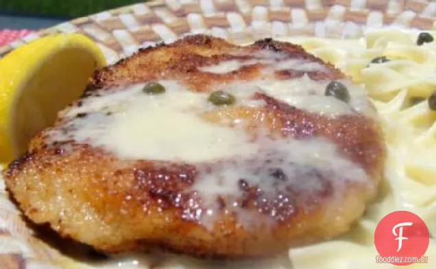 Schnitzel De Porco Com Creme De Limão