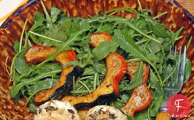 Vinagrete balsâmico para salada de abóbora torrada com bolota