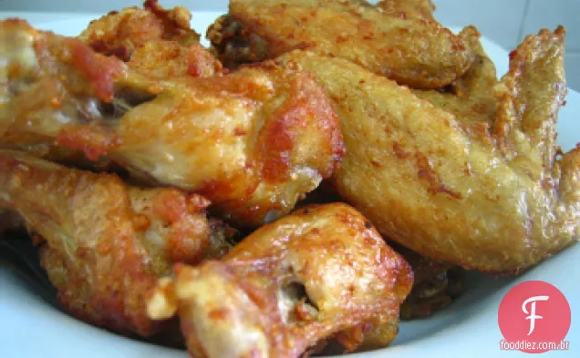 Asas de frango com alho xerez