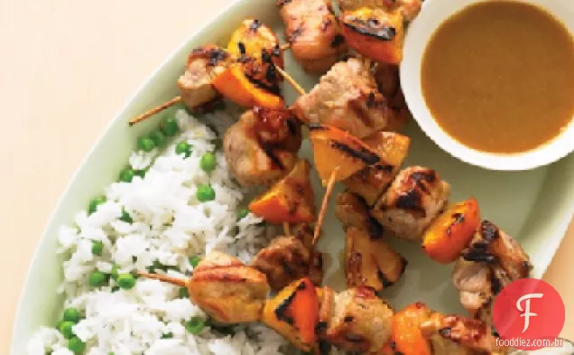 Kebabs De Porco Grelhados