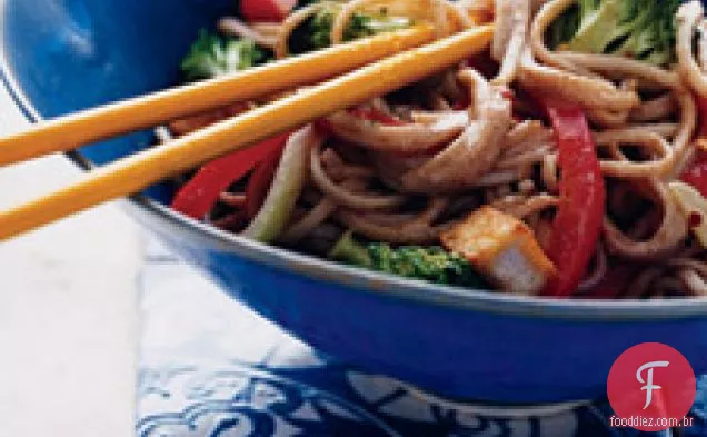 Soba, Tofu e fritura de vegetais
