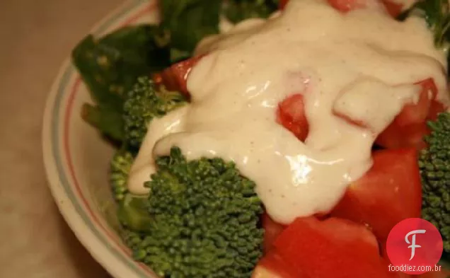 Molho para salada Caesar sem açúcar e sem laticínios com baixo teor de gordura